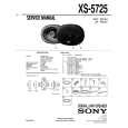 SONY XS-5725 Service Manual cover photo