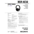 SONY MDRNC50 Service Manual cover photo