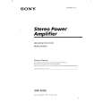 SONY XM-450G Owner's Manual cover photo