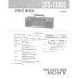 SONY CFS1100S Service Manual cover photo
