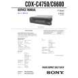 SONY CDXC4750 Service Manual cover photo