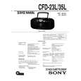 SONY CFD-23L Service Manual cover photo