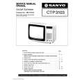 SANYO CTP3103 Service Manual cover photo