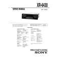 SONY XR6430 Service Manual cover photo