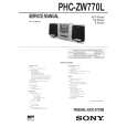 SONY PHCZW770L Service Manual cover photo