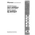 PIONEER S-HTD7 Owner's Manual cover photo