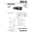 SONY MXDD4 Owner's Manual cover photo