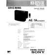 SONY KVD2513 Service Manual cover photo