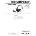 SONY MDR501LP Service Manual cover photo
