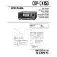 SONY CDP-CX153 Service Manual cover photo