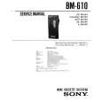 SONY BM610 Service Manual cover photo