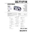 SONY DSCP71 Service Manual cover photo