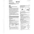 SONY RMV8A Owner's Manual cover photo