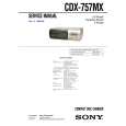 SONY CDX757MX Service Manual cover photo