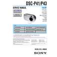 SONY DSCP41 Service Manual cover photo