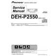 PIONEER DEH-P2550/X1R/EC Service Manual cover photo