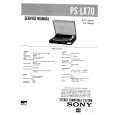 SONY PSLX70 Service Manual cover photo