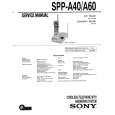 SONY SPP-140 Service Manual cover photo