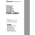 PIONEER PDK-4303 Owner's Manual cover photo
