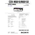 SONY CDXM8810 Service Manual cover photo