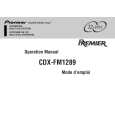 PIONEER CDX-FM1289/XN/UC Owner's Manual cover photo