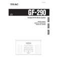 TEAC GF-290 Owner's Manual cover photo