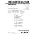 SONY MHCRG22 Service Manual cover photo
