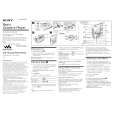 SONY WM-FX281 Owner's Manual cover photo