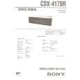 SONY CDX4170R Service Manual cover photo