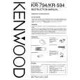 KENWOOD KR794 Owner's Manual cover photo