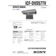 SONY ICFDVD57TV Service Manual cover photo