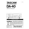 TEAC DA-40 Owner's Manual cover photo