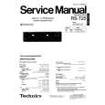 TECHNICS RS-T25 Service Manual cover photo