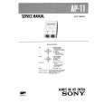 SONY AP11 Service Manual cover photo