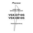 PIONEER VSXD710S-G Owner's Manual cover photo