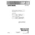 SONY CDP34 Service Manual cover photo