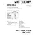 SONY MHC-EX100AV Service Manual cover photo