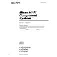SONY CMTHPX10W Owner's Manual cover photo