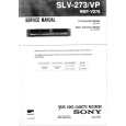 SONY SLV273/VP Service Manual cover photo