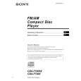SONY CDX-F7000 Owner's Manual cover photo
