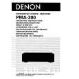 DENON PMA380 Owner's Manual cover photo