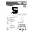 SONY PSLX55II Service Manual cover photo