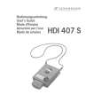 SENNHEISER HDI 407 S Owner's Manual cover photo
