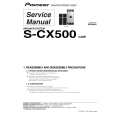 PIONEER S-CX500/XJM/E Service Manual cover photo
