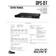 SONY DPSD7 Service Manual cover photo