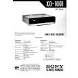 SONY XO-1001 Service Manual cover photo