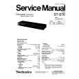 TECHNICS STS76 Service Manual cover photo