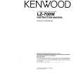KENWOOD LZ700W Owner's Manual cover photo