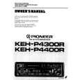 PIONEER KEH-P4300R Owner's Manual cover photo