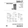 SONY SAVA27 Service Manual cover photo